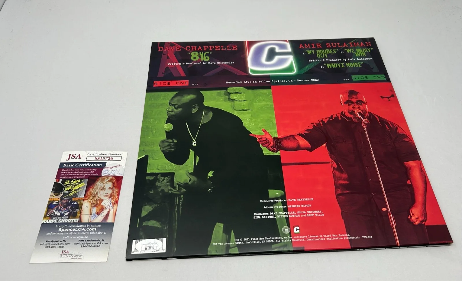 Dave Chappelle — Dave Chappelle Signed 8:46 Vinyl Album JSA COA, image 2