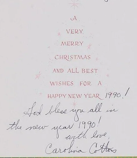 CAROLINA COTTON SINGER SIGNED PHOTO AUTOGRAPH _ & GREETING CARD LOT (2) *, изображение 4