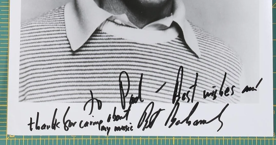 BURT BACHARACH COMPOSER PHOTO SIGNED INSCRIBED AUTHOGRAPHED AUTHENTIC, image 2