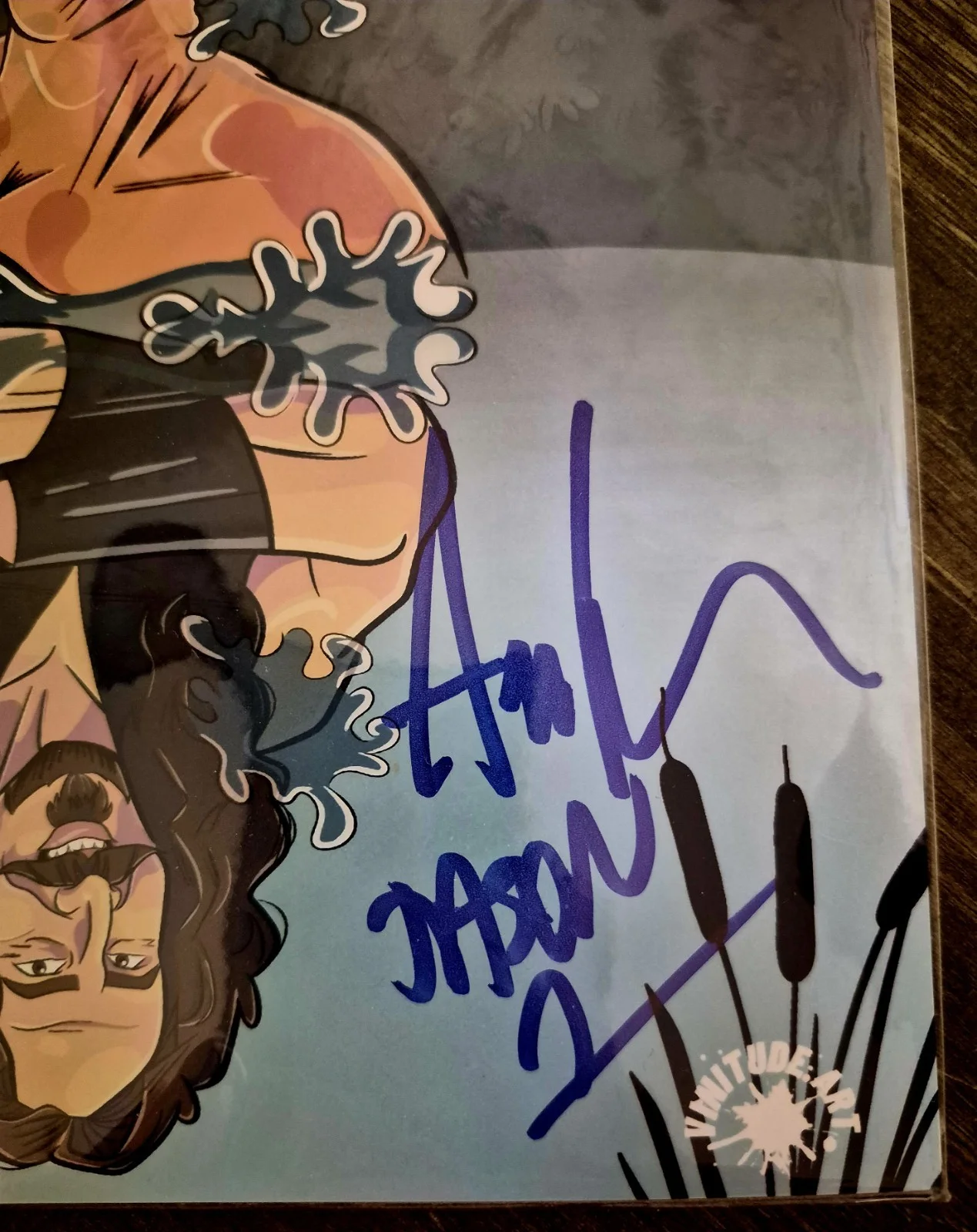 Art Poster Of Jason Voorhees Friday The 13th Movie SIGNED by ARI LEHMAN 8x10, изображение 2