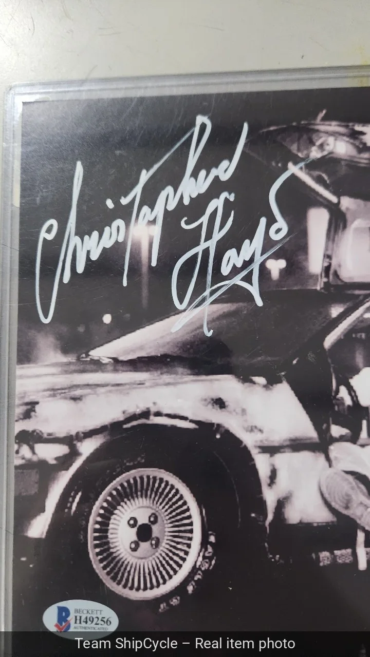 Michael J. Fox Christopher Lloyd — Michael J Fox Christopher Lloyd Back to the Future Signed 8x10 Photo Bec G2U, image 3