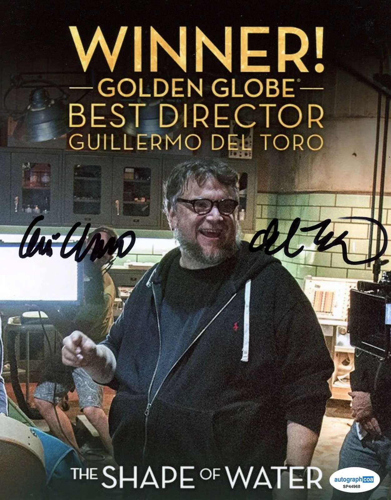 GUILLERMO DEL TORO — Guillermo Del Toro signed "SHAPE OF WATER" 8x10 Photo EXACT PROOF Oscar ACOA COA, изображение 4