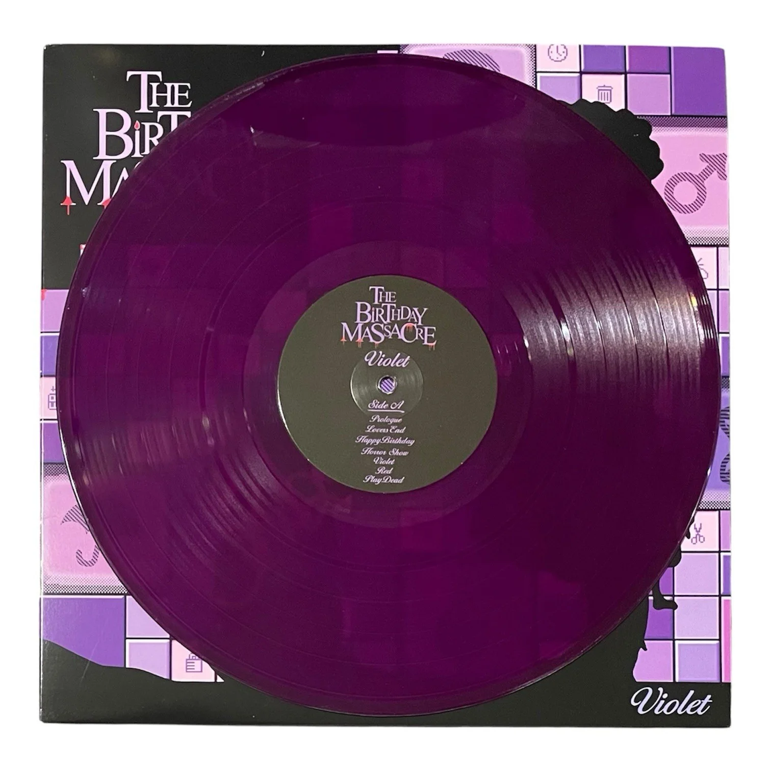 Chibi Taylor Signed Autographed The Birthday Massacre Violet Vinyl Record ACOA, изображение 2
