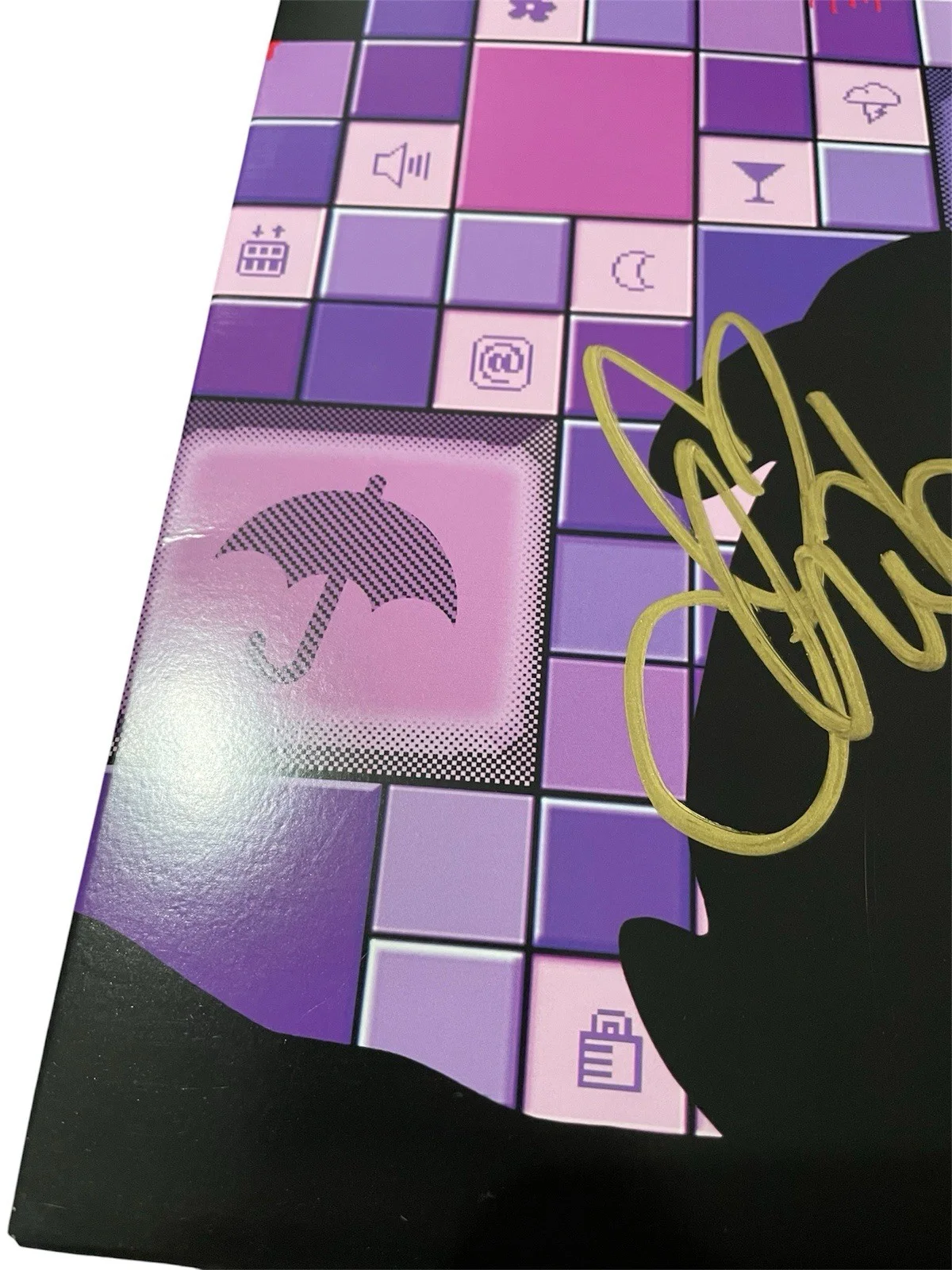 Chibi Taylor Signed Autographed The Birthday Massacre Violet Vinyl Record ACOA, изображение 3