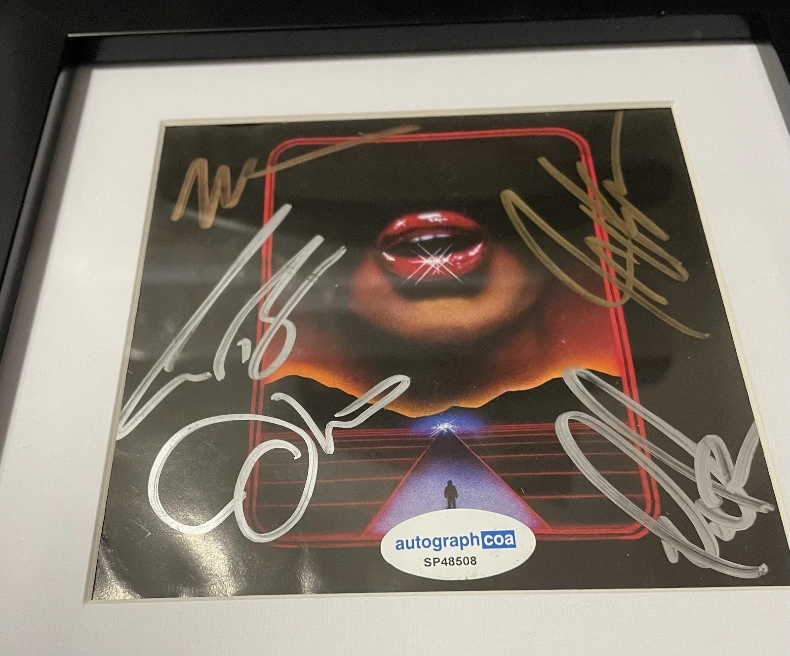 Sleeping With Sirens Signed Autographed Gossip Framed CD ACOA Kellin Quinn +4, image 2
