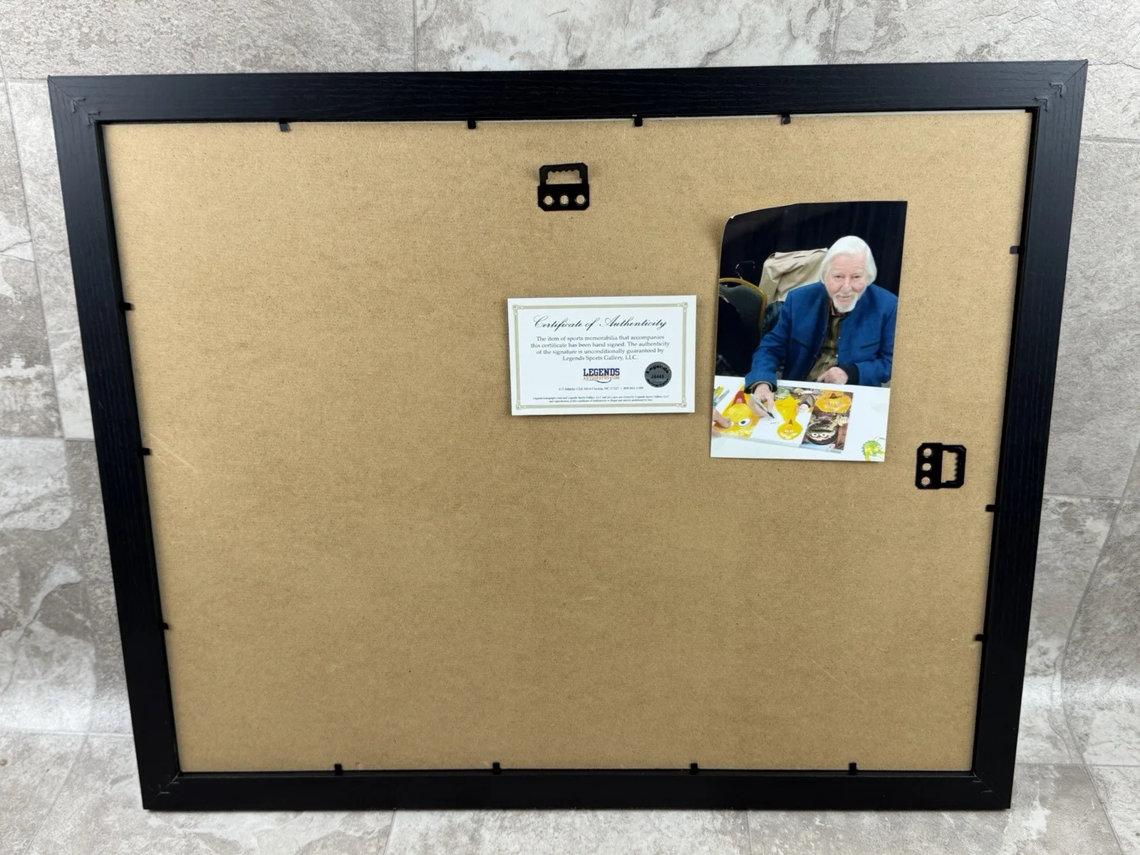 Caroll Spinney SIGNED 22x18 PHOTO AUTOGRAPH Sesame Street Big Bird Oscar COA, изображение 2