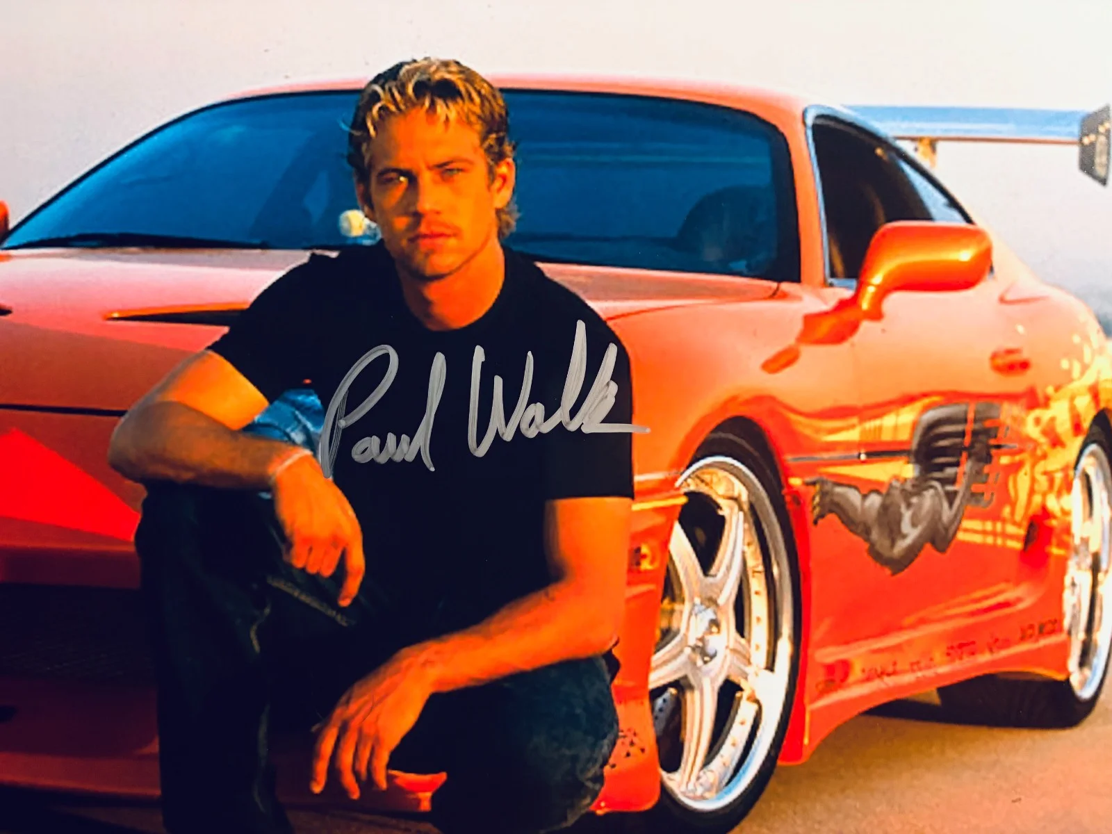 Paul Walker — Paul Walker Signed •8x10 Color Photo•*Fast and Furious*• Great shot• w/ COA, изображение 2