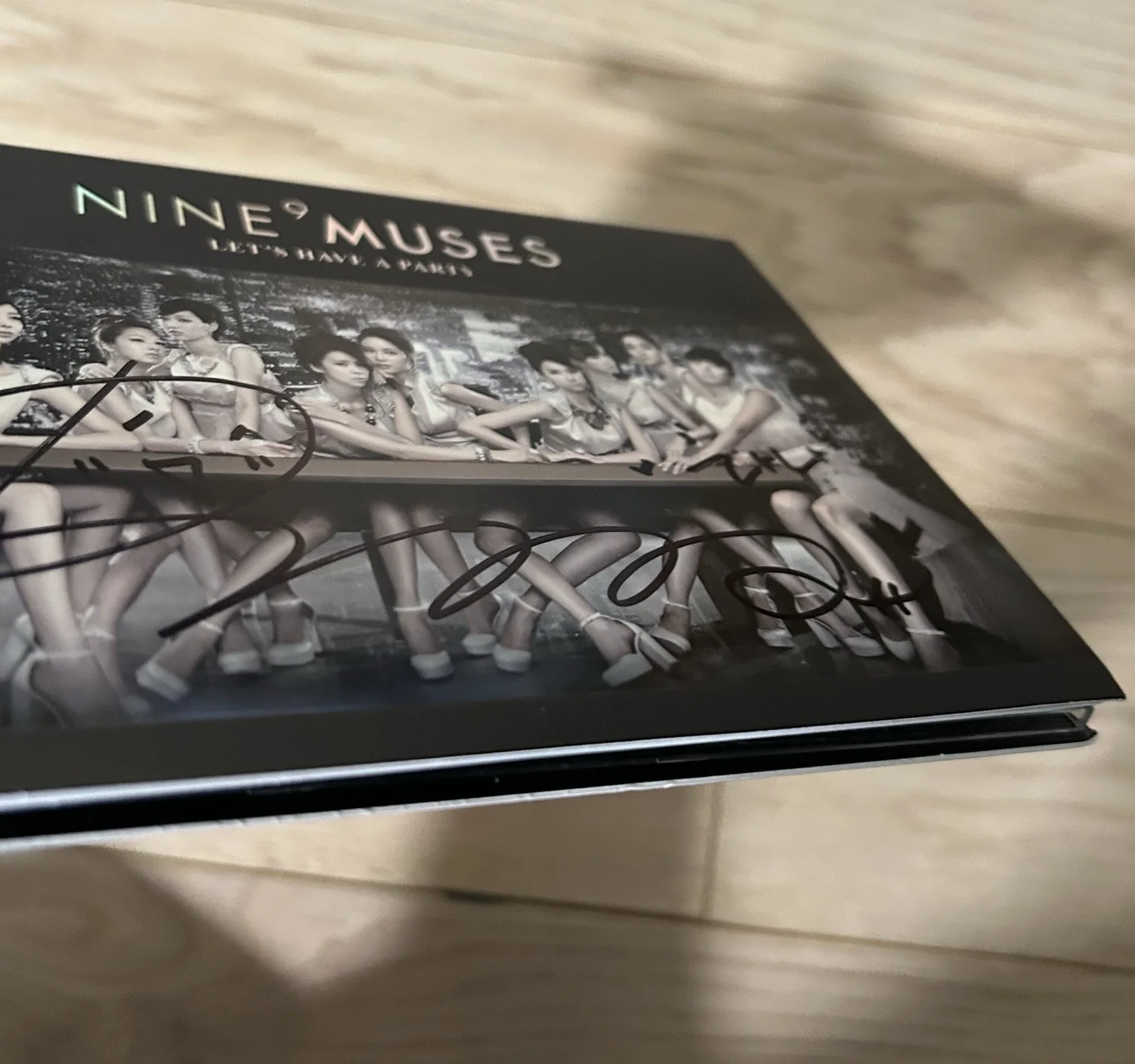 Nine Muses Signed First Single Album Let’s Have A Party CD K-Pop Used, image 4
