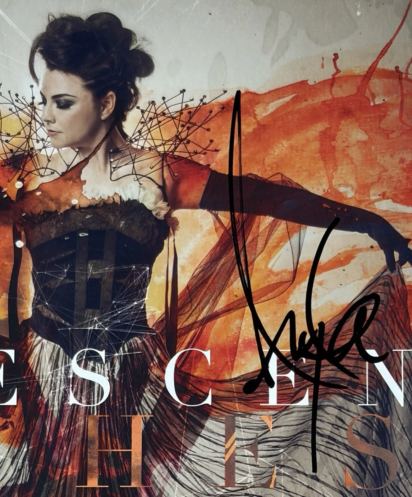 Amy Lee Signed Evanescence Synthesis Vinyl Album BAS Beckett COA Autograph, изображение 2