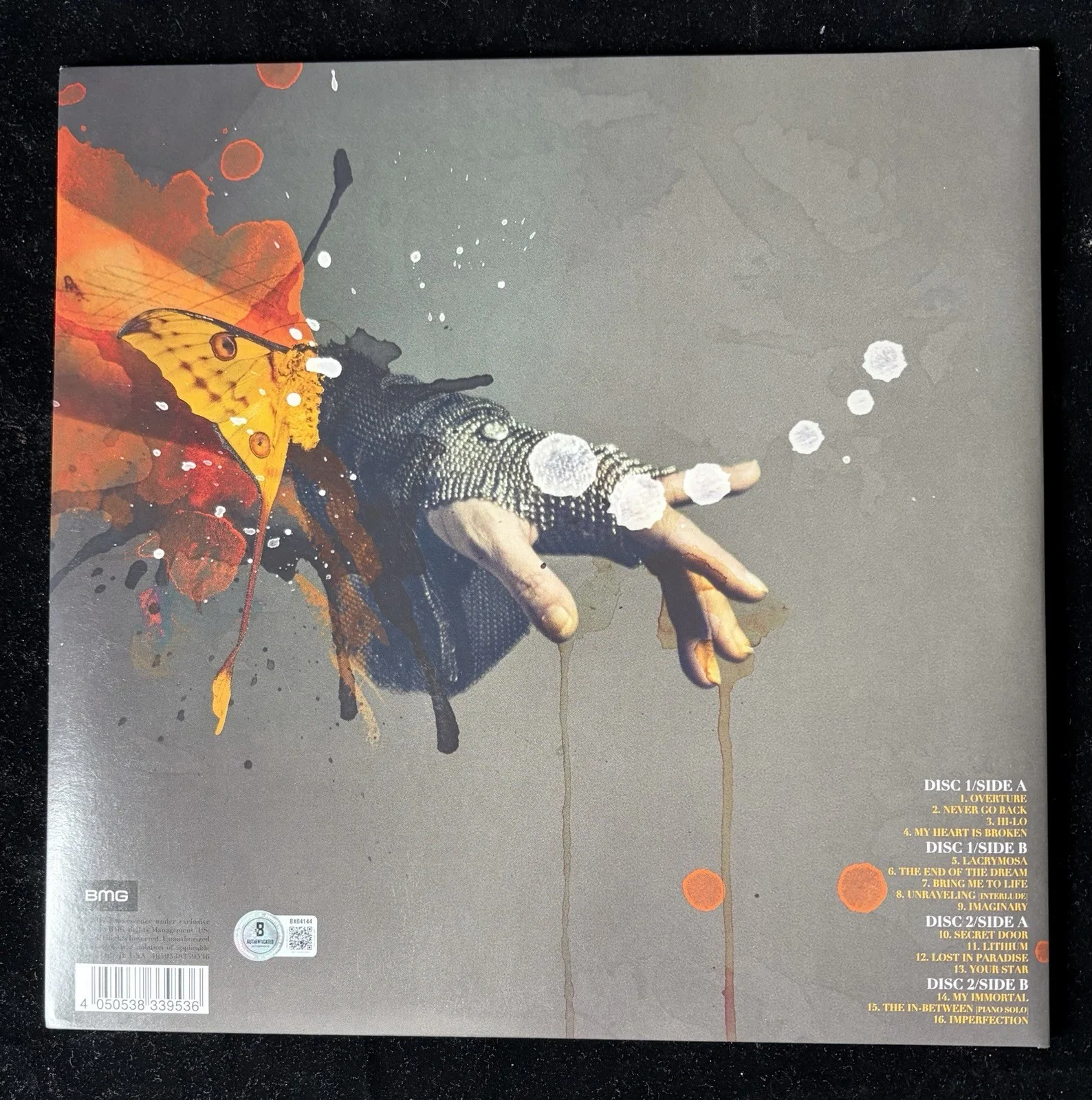 Amy Lee Signed Evanescence Synthesis Vinyl Album BAS Beckett COA Autograph, изображение 3
