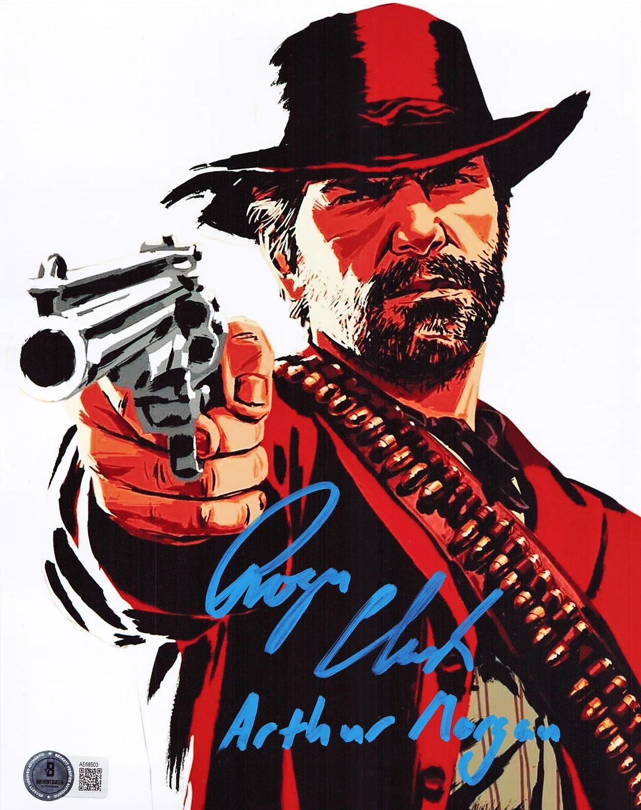 Roger Clark — Roger Clark Signed Arthur Morgan 8x10 Photo Red Dead Redemption Autograph BAS 03