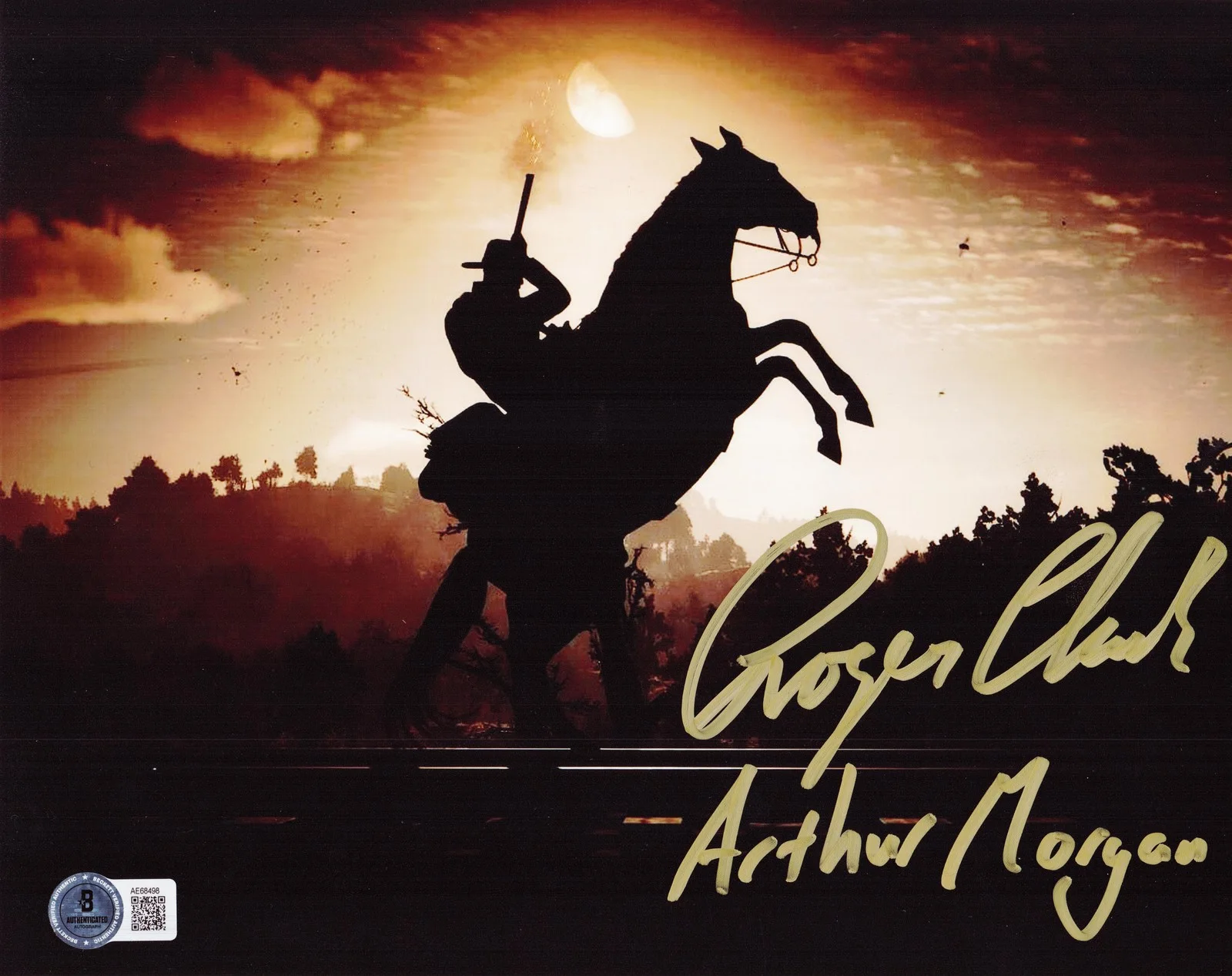 Roger Clark — Roger Clark Signed Arthur Morgan 8x10 Photo Red Dead Redemption Autograph BAS 98