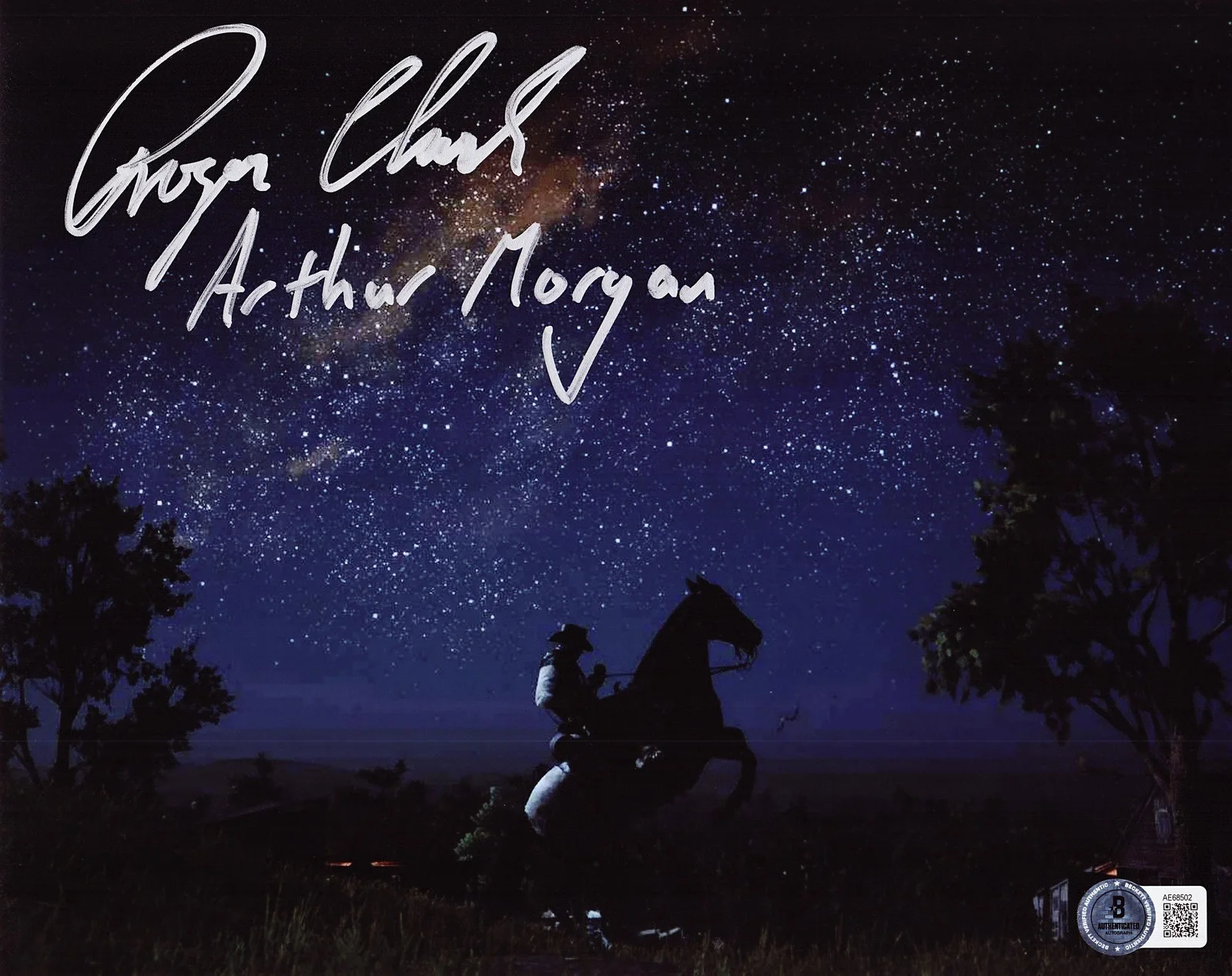 Roger Clark — Roger Clark Signed Arthur Morgan 8x10 Photo Red Dead Redemption Autograph BAS 02