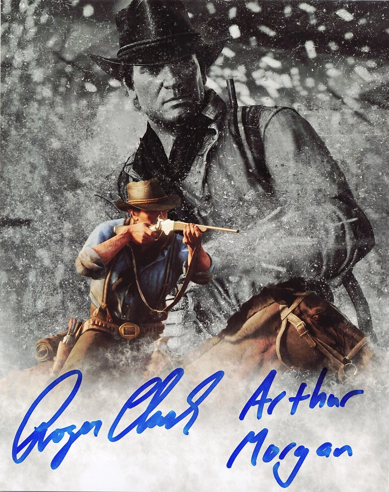 Roger Clark — Roger Clark Signed Arthur Morgan 8x10 Photo Red Dead Redemption Autograph BAS 00