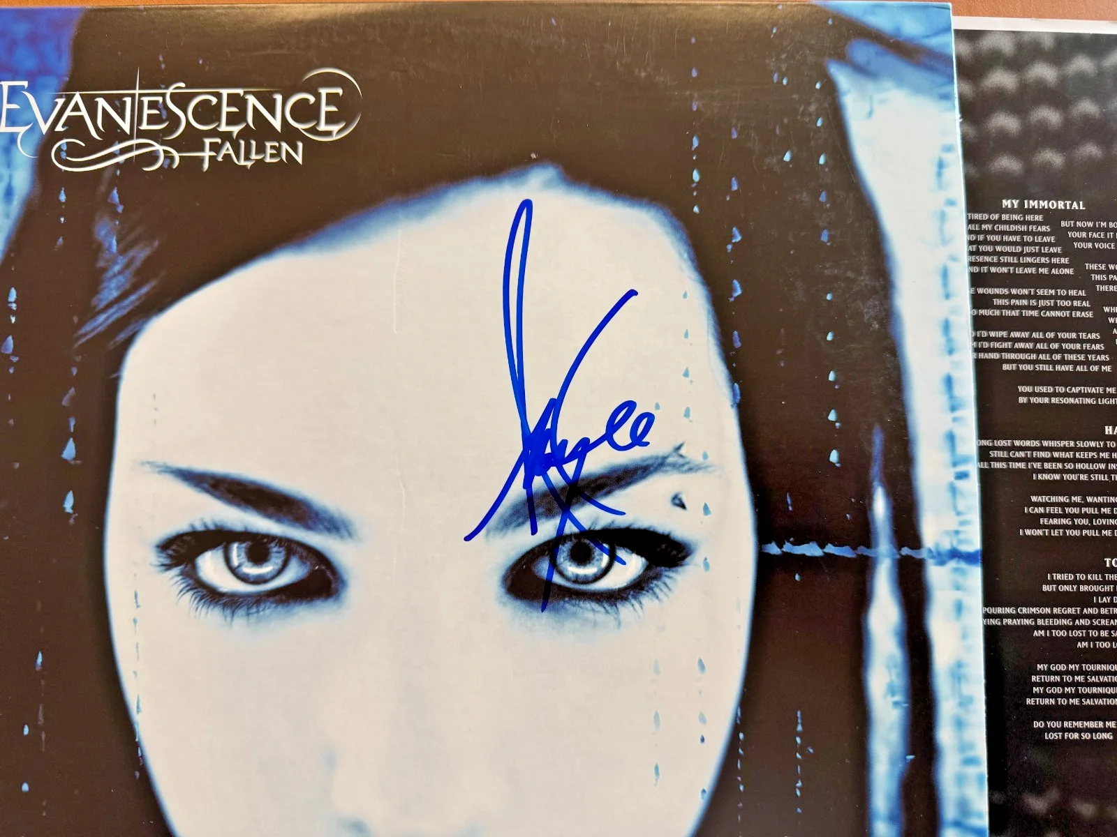 Amy Lee Signed Autographed Fallen Vinyl LP Evanescence Beckett Authenticated BAS, image 2