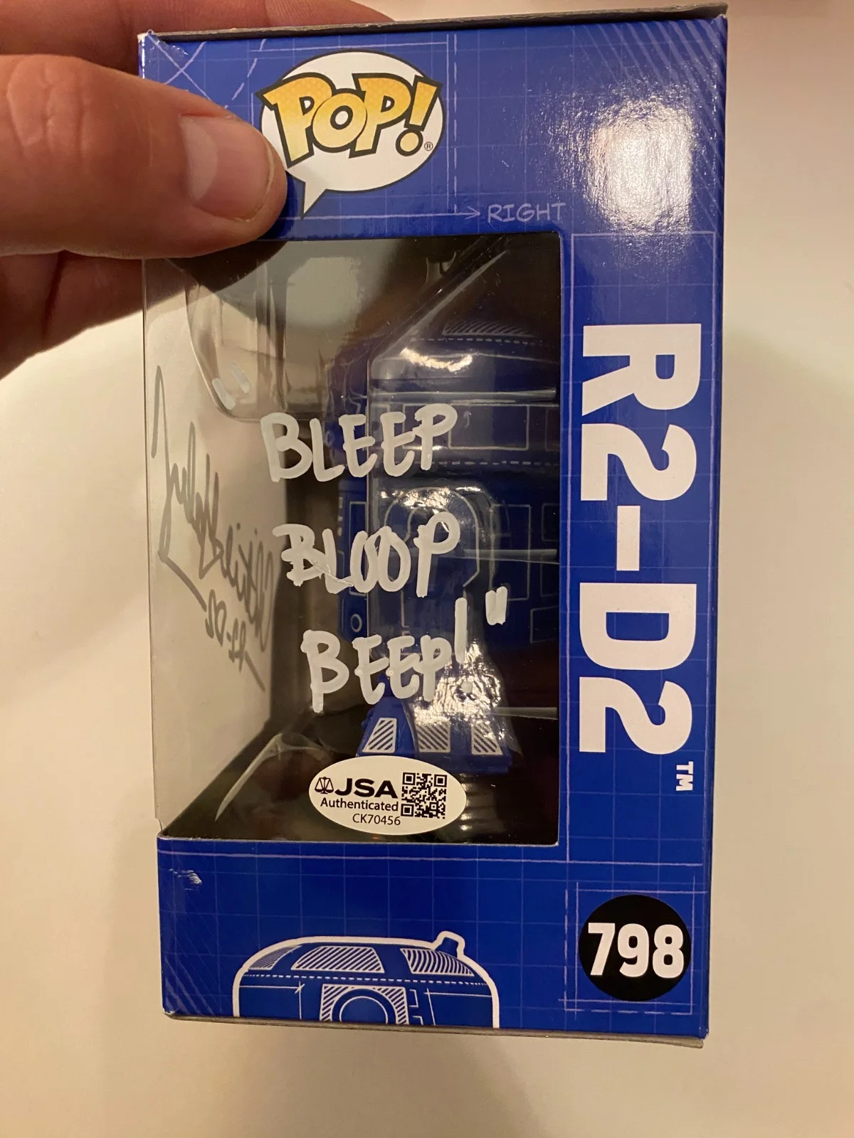 Christine Galey — Star Wars - R2-D2 pop signed by Christine Galey - JSA COA, image 2