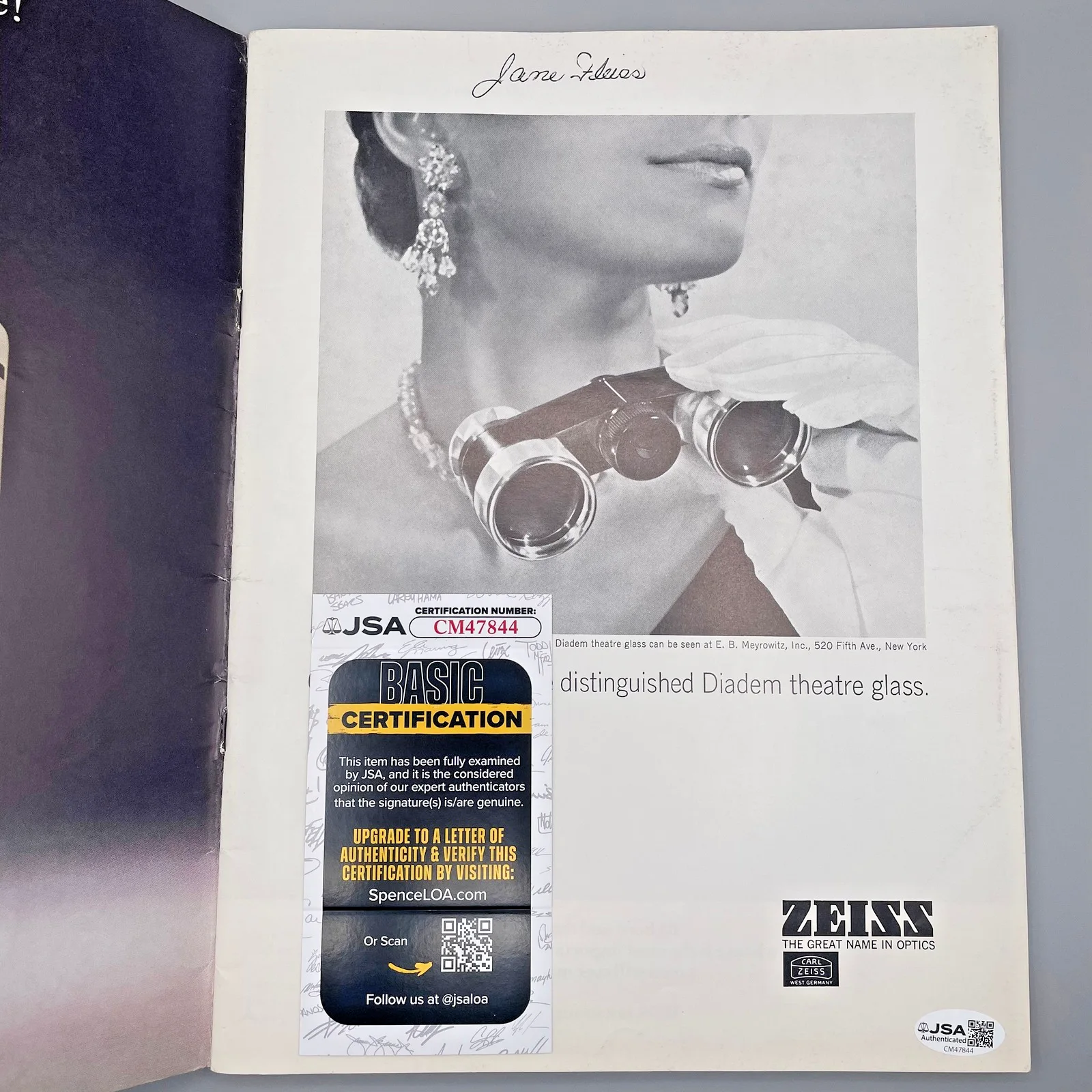 Jane Fleiss — Jane Fleiss Signed The Stuttgart Ballet Program S Hurok Presents JSA Certified, image 3
