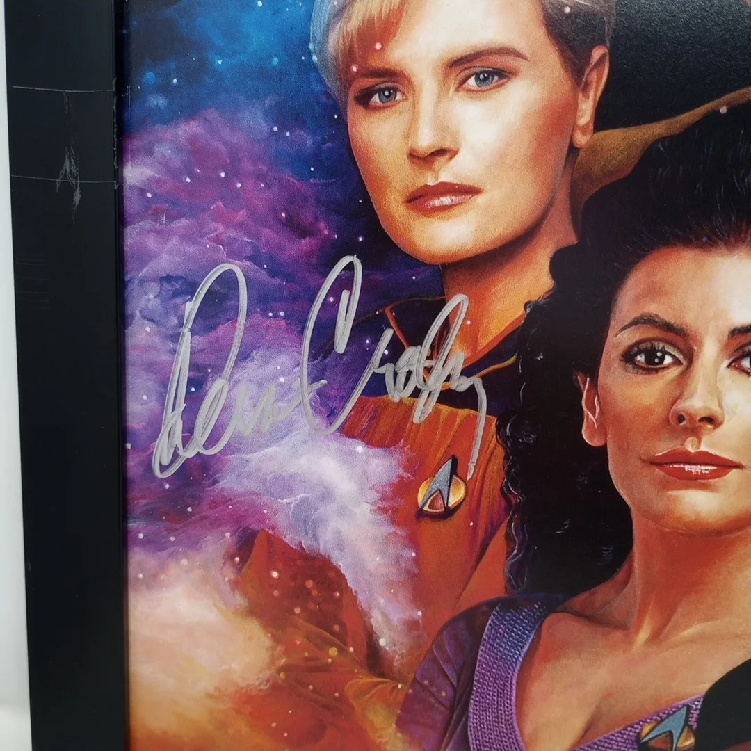 Brent Spiner, Denise Crosby, Levar Burton, Gates McFadden — Star Trek TNG Signed & Framed Print JSA (Spiner, Crosby, Burton, McFadden), изображение 4