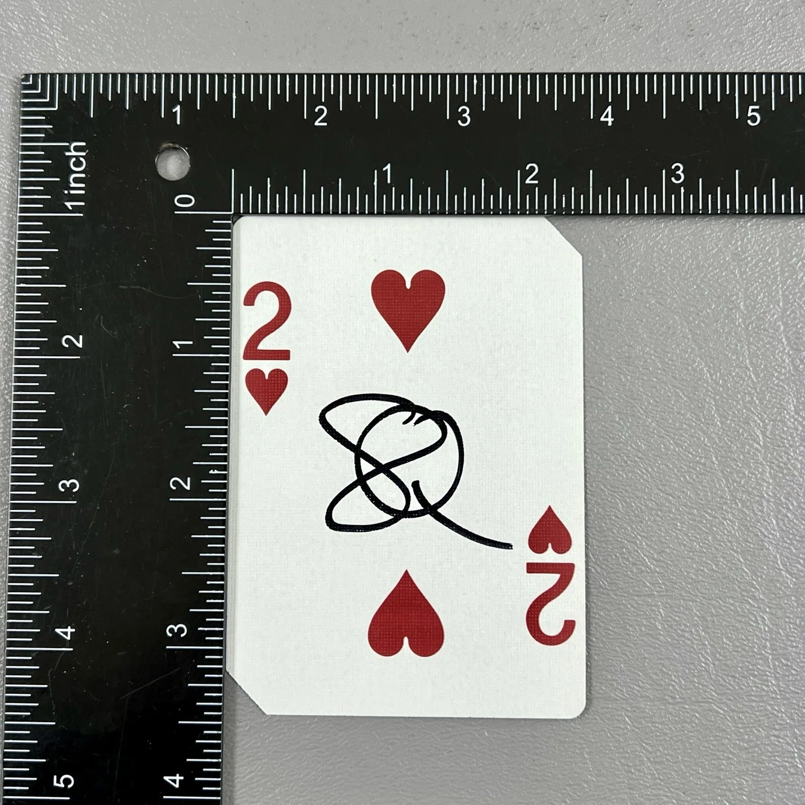 Stacey Q 1980s SIGNED Hard Rock Hotel Casino Playing Card Two Of Hearts BAS, изображение 4