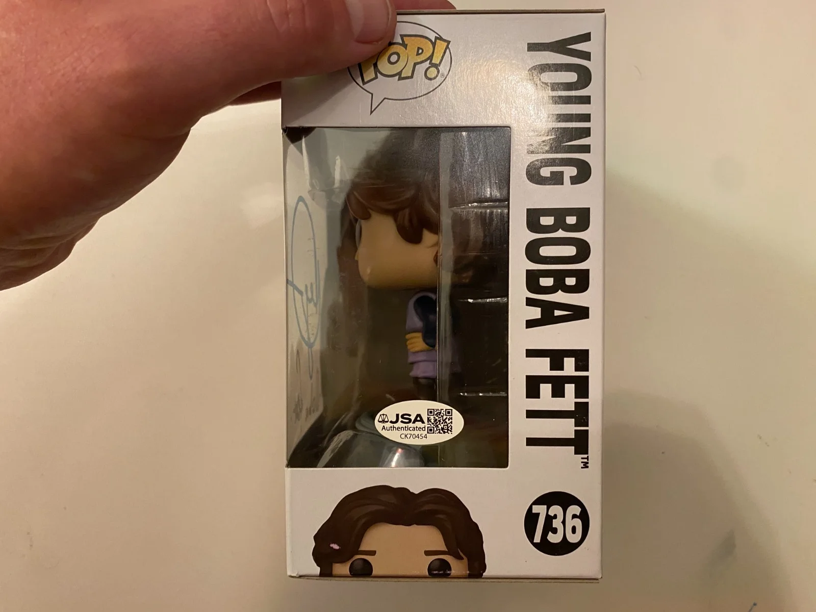 Daniel Logan — Star Wars - Young Boba Fett pop signed by Daniel Logan - JSA COA, image 2