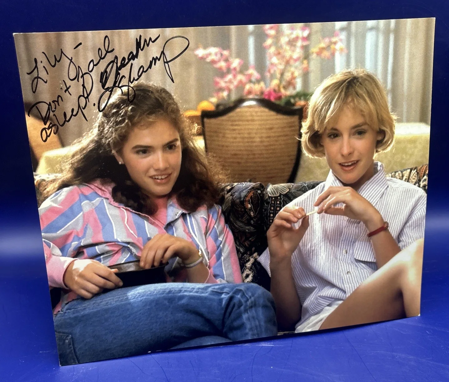 Heather Langencamp — HEATHER LANGENKAMP Signed 8x10 Nightmare On Elm Street “Don’t Fall Asleep!” Auto, изображение 2