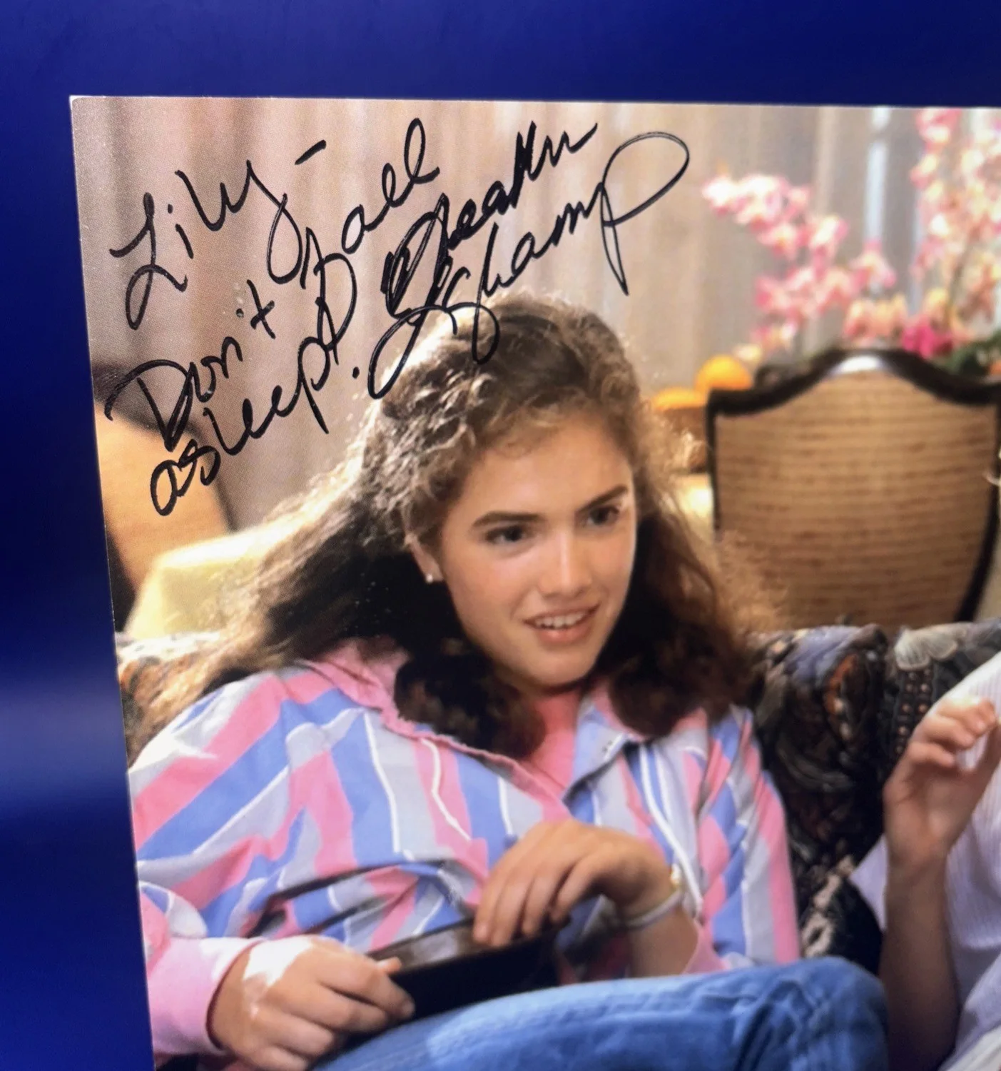 Heather Langencamp — HEATHER LANGENKAMP Signed 8x10 Nightmare On Elm Street “Don’t Fall Asleep!” Auto, изображение 3