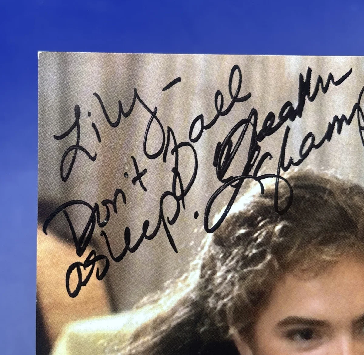 Heather Langencamp — HEATHER LANGENKAMP Signed 8x10 Nightmare On Elm Street “Don’t Fall Asleep!” Auto, изображение 4
