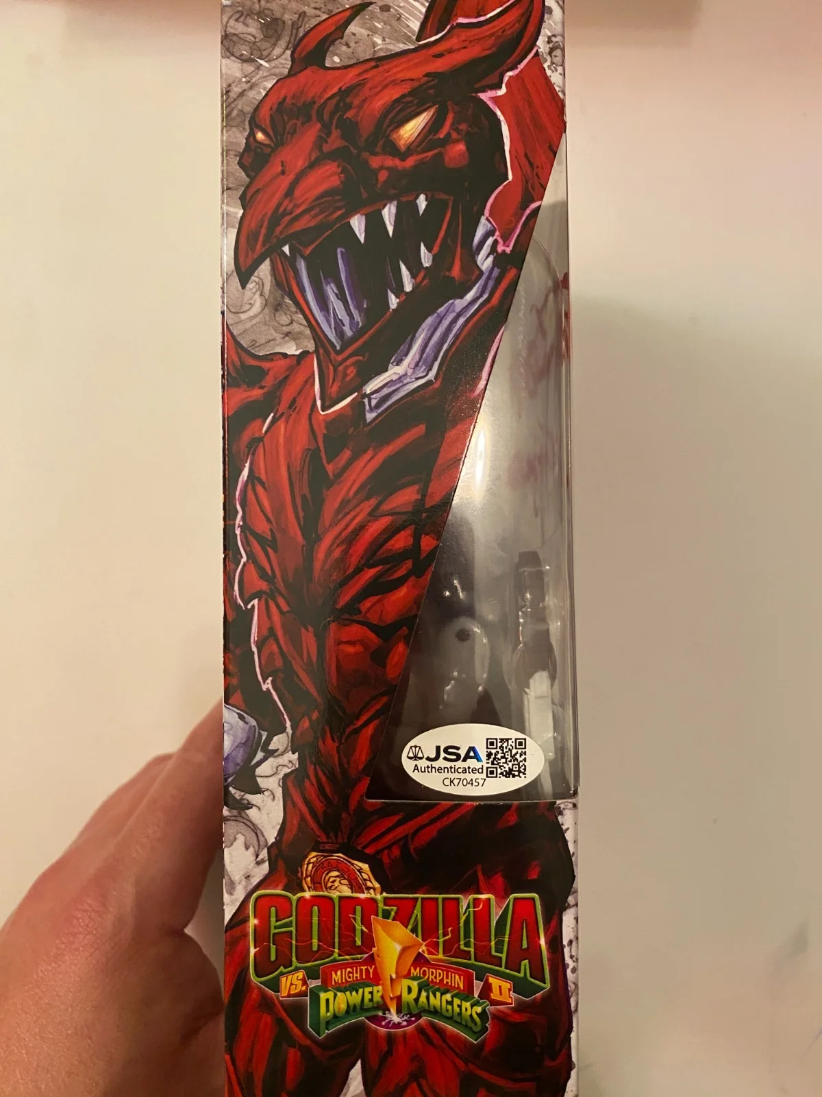 Austin St. John — Power Rangers - Kaiju Ranger action figure signed by Austin St. John - JSA COA, изображение 2