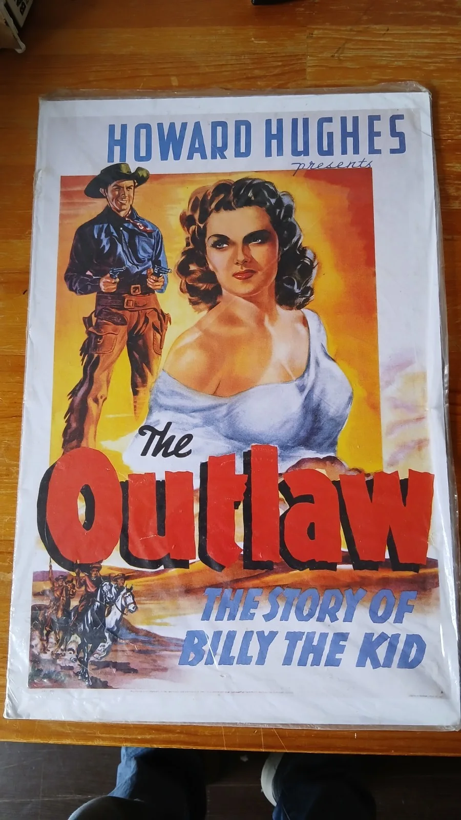 The Outlaw Film Poster 1943 Jane Russell Howard Hughes, изображение 2