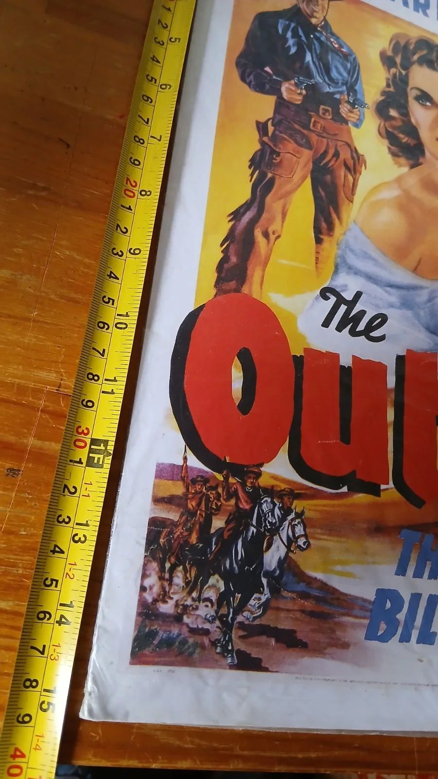 The Outlaw Film Poster 1943 Jane Russell Howard Hughes, изображение 4