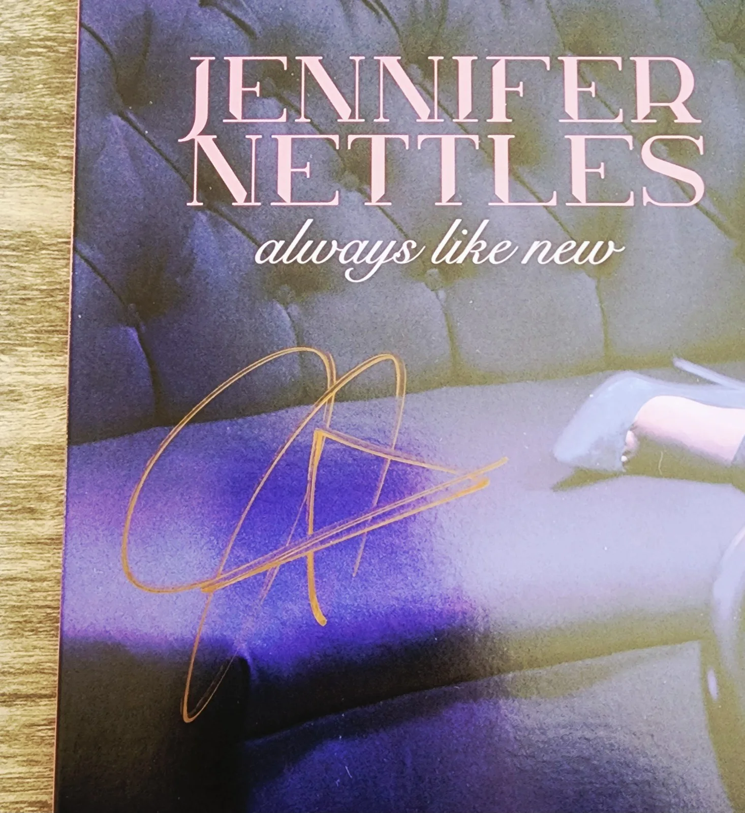 Jennifer Nettles Signed Always Like Vinyl Record Blue Marble Colored RAD, изображение 3