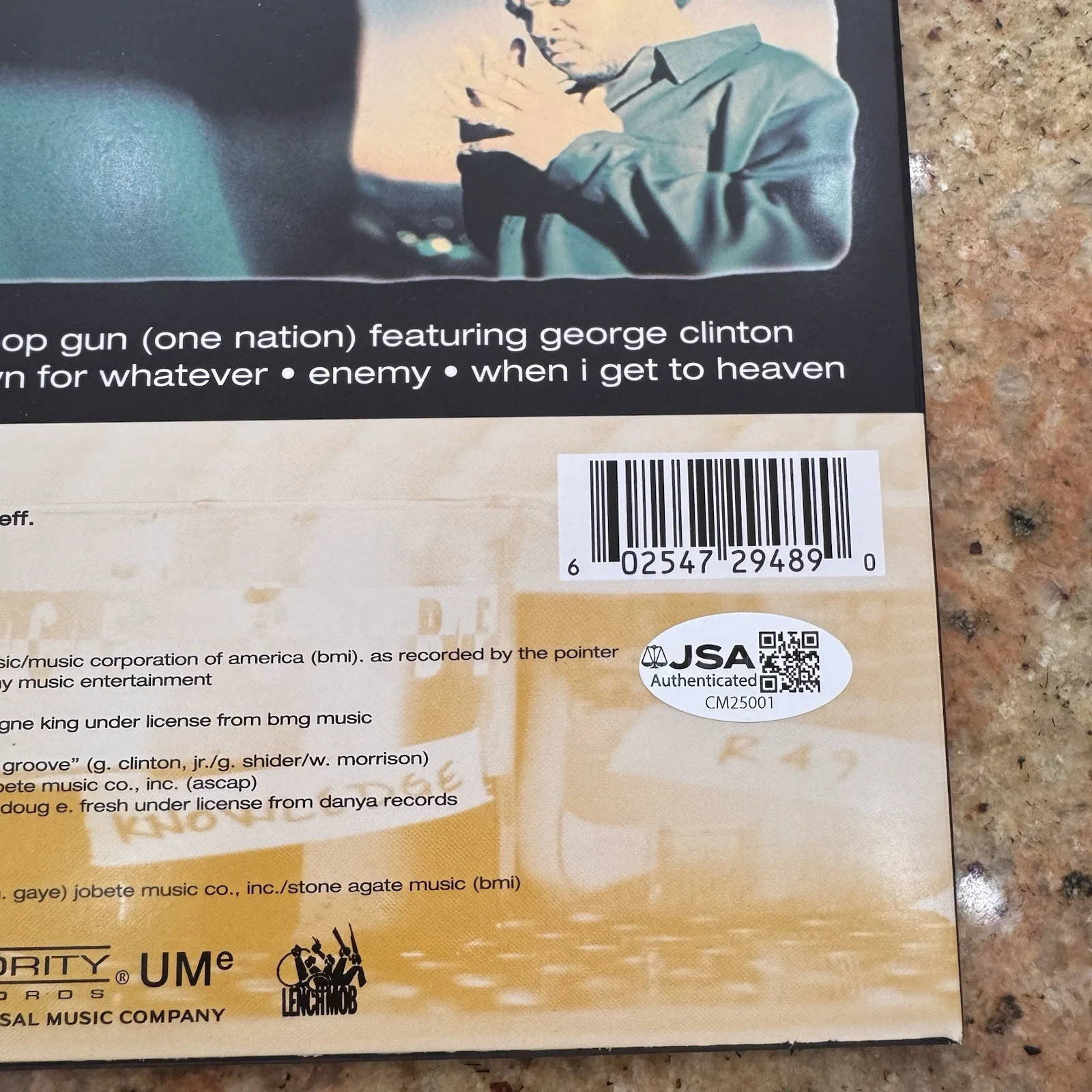 Ice Cube Signed Autographed Lethal Injection Vinyl LP JSA COA, image 3