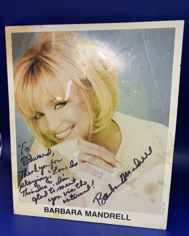 Barbara Mandrell — Barbara Mandrell Autographed 8x10 “Thank You For Playing Love Is Thin Ice” WORN, изображение 2