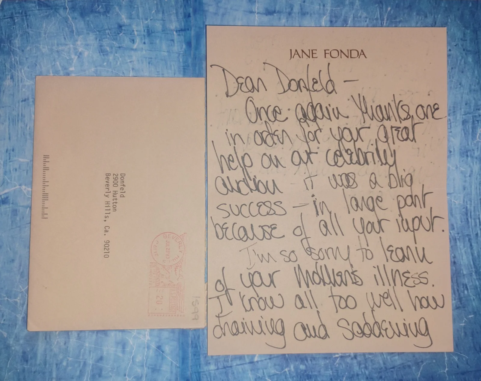 Jane Fonda Personal Letter & Hand Signed Autograph JSA COA - NO US TARIFFS, image 4