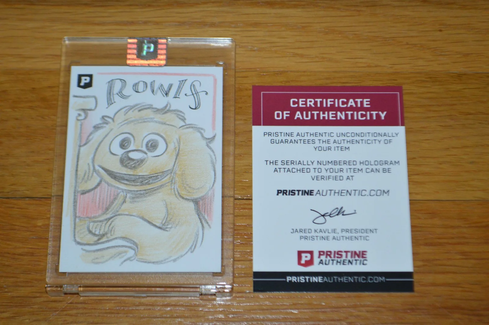 Guy Gilchrist — Guy Gilchrist Signed / Sketched Card " Rowlf " with PA COA ~ Original Art 1/1, изображение 5