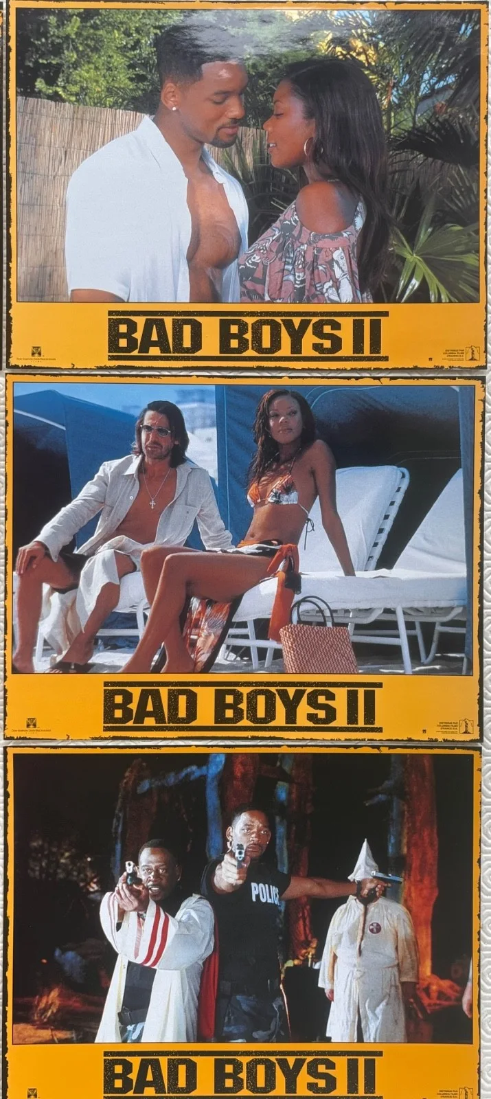 Bad Boys II set of 9 Original 2003 French Lobby Cards Will Smith, image 2