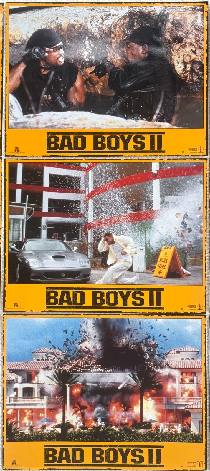 Bad Boys II set of 9 Original 2003 French Lobby Cards Will Smith, image 3