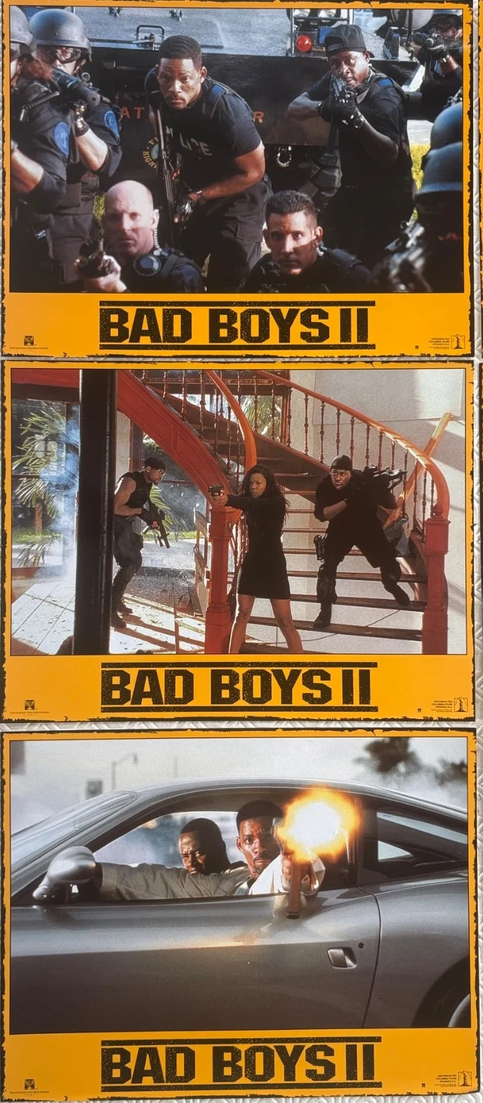Bad Boys II set of 9 Original 2003 French Lobby Cards Will Smith, image 4