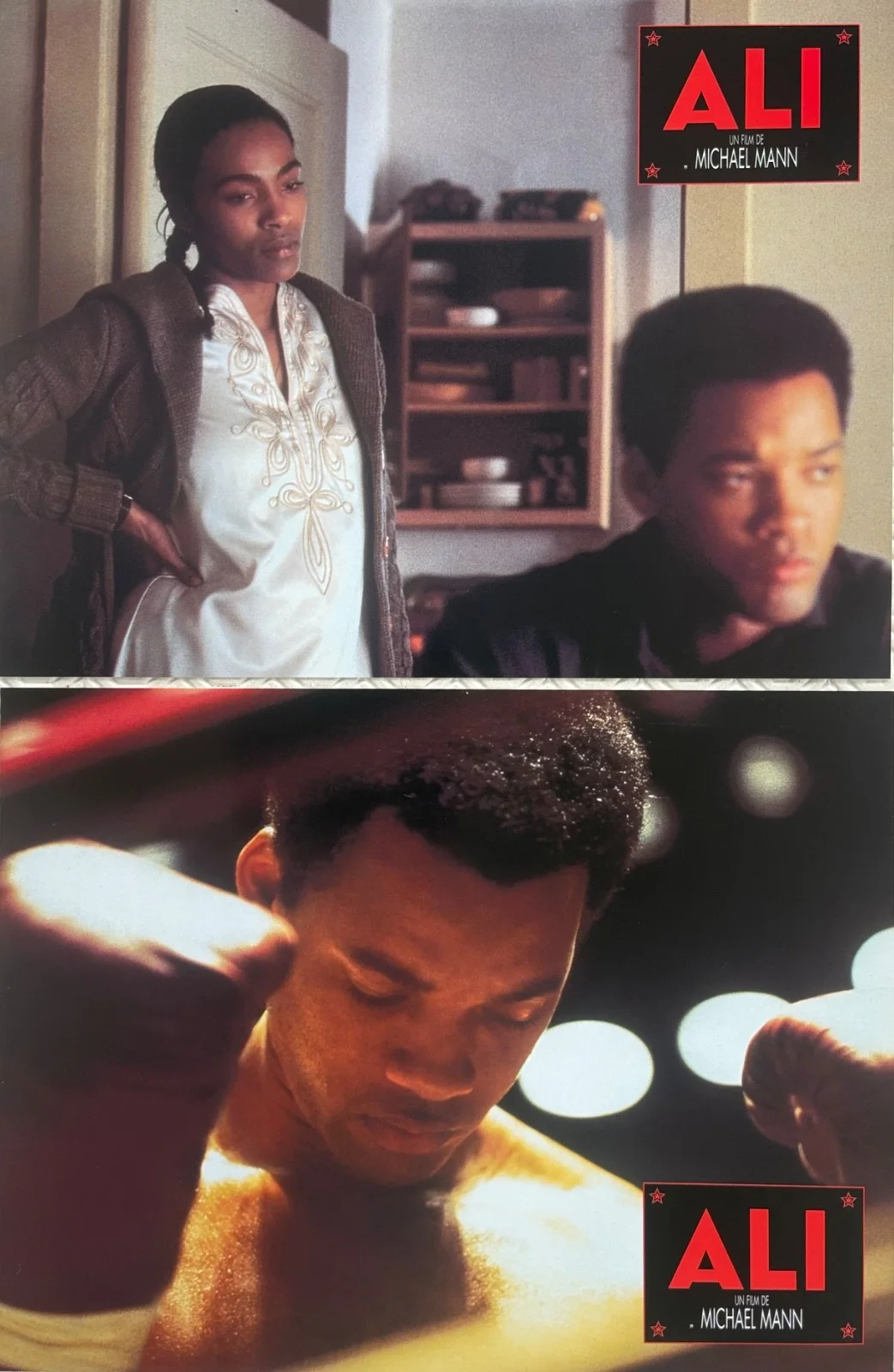Ali set of 10 Original 2001 French Lobby Cards Will Smith Jamie Foxx Jon Voight, изображение 2