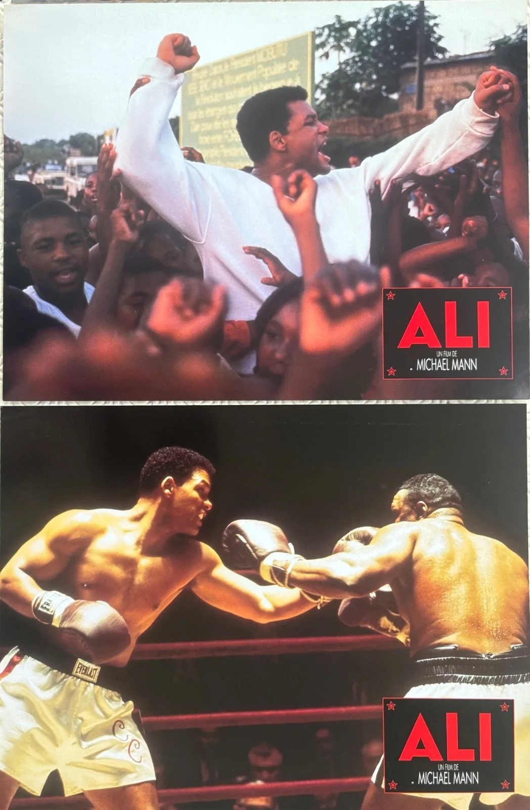 Ali set of 10 Original 2001 French Lobby Cards Will Smith Jamie Foxx Jon Voight, изображение 3