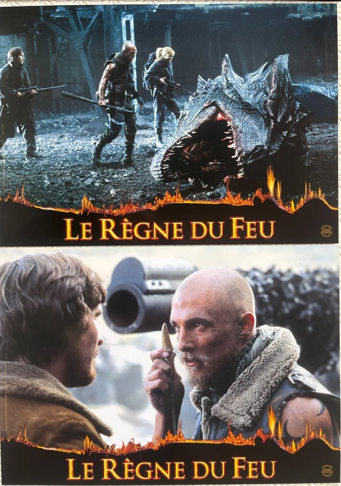 Reign of Fire set of 10 Original 2002 French Lobby Cards Christian Bale, изображение 2