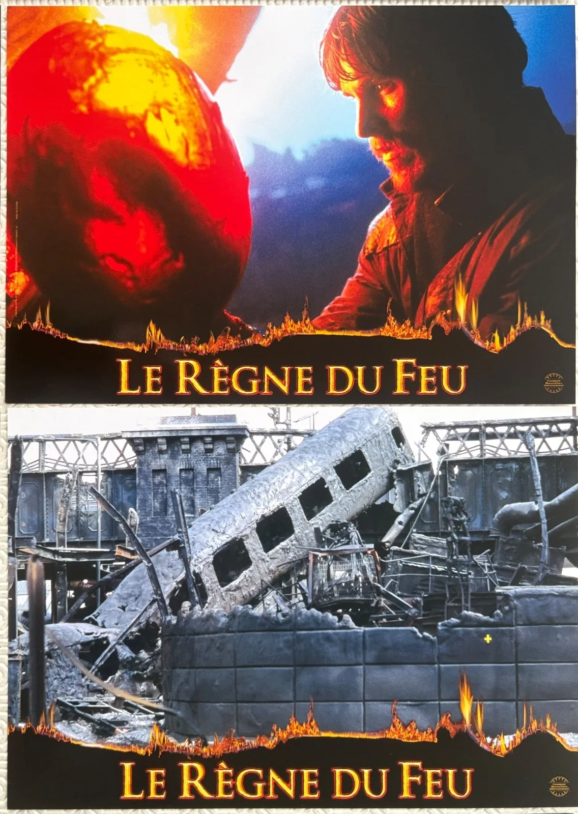 Reign of Fire set of 10 Original 2002 French Lobby Cards Christian Bale, изображение 3