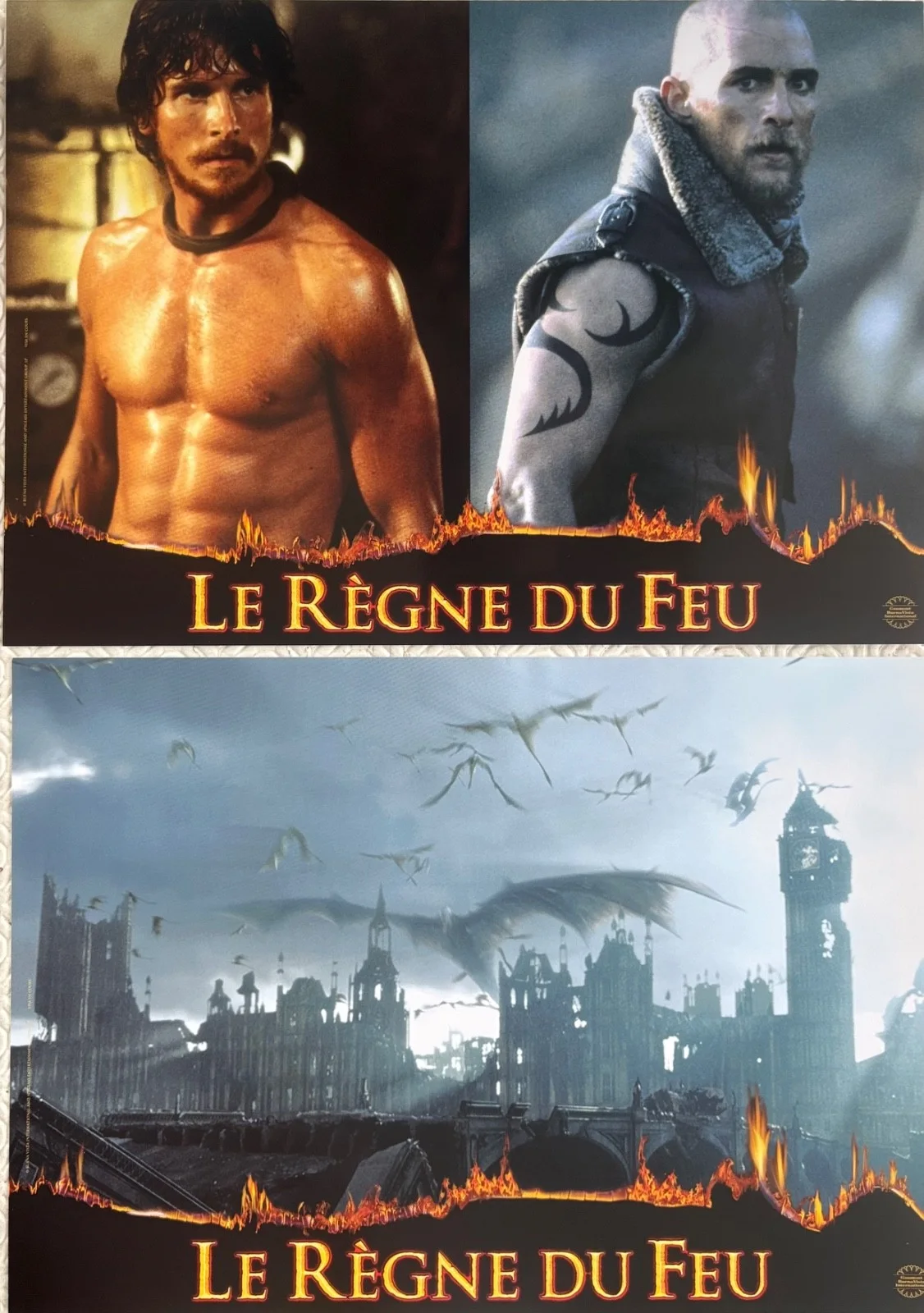 Reign of Fire set of 10 Original 2002 French Lobby Cards Christian Bale, изображение 5