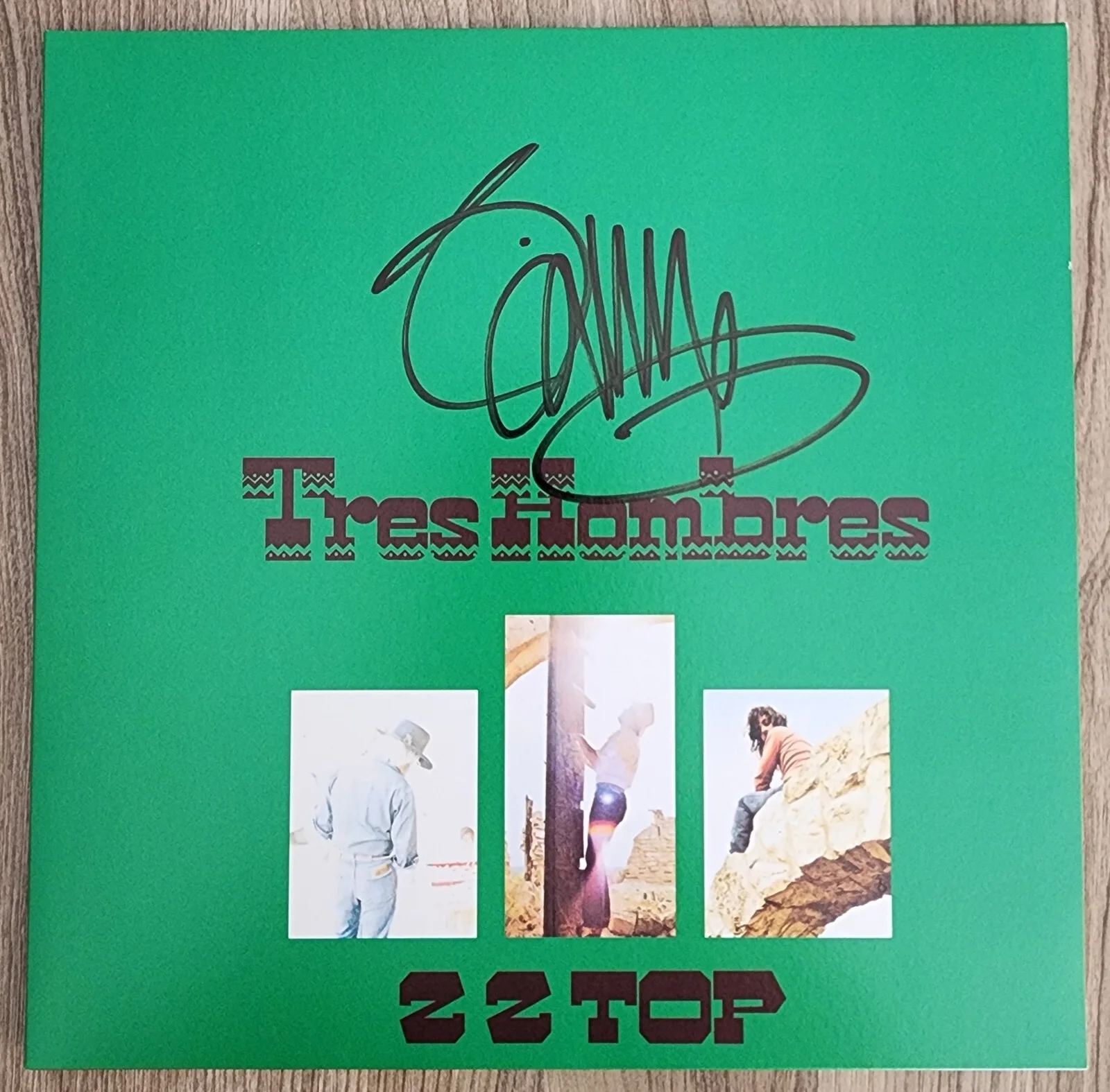 Billy Gibbons Signed ZZ Top - Tres Hombres Vinyl Record Album LEGEND JSA, image 2