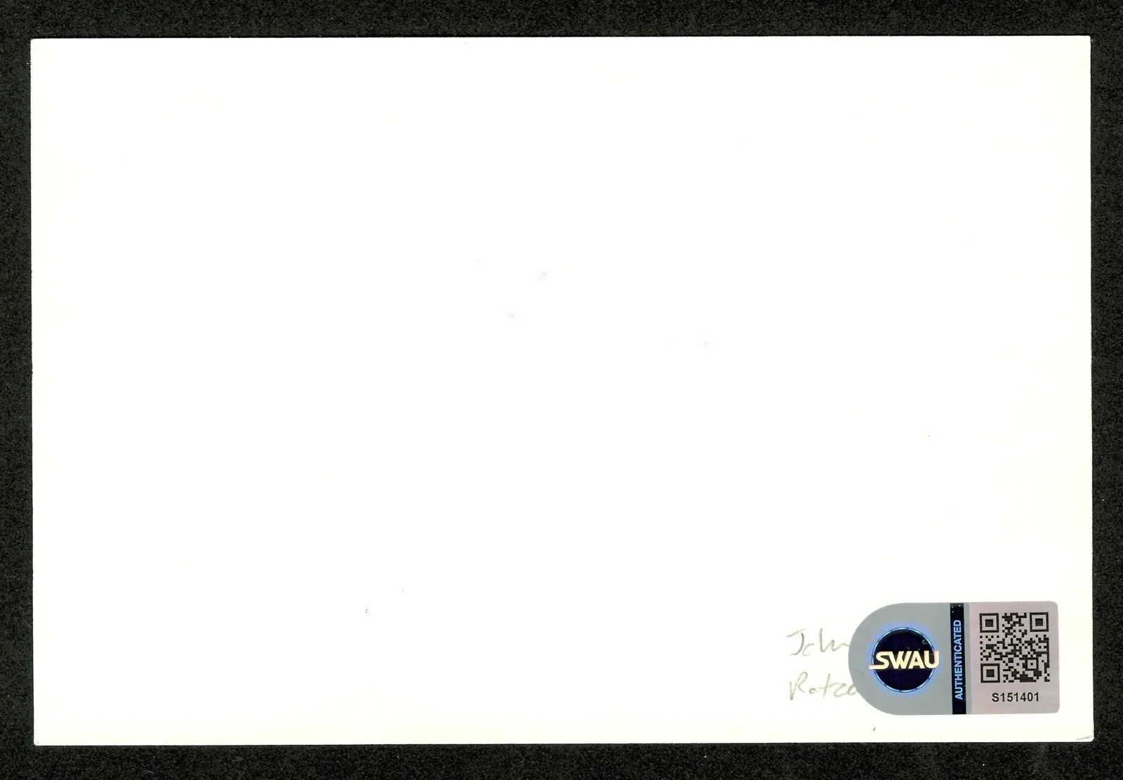 John Ratzenberger Signed Autographed 4x6 Card SWAU Cert Cheers Toy Story, изображение 2