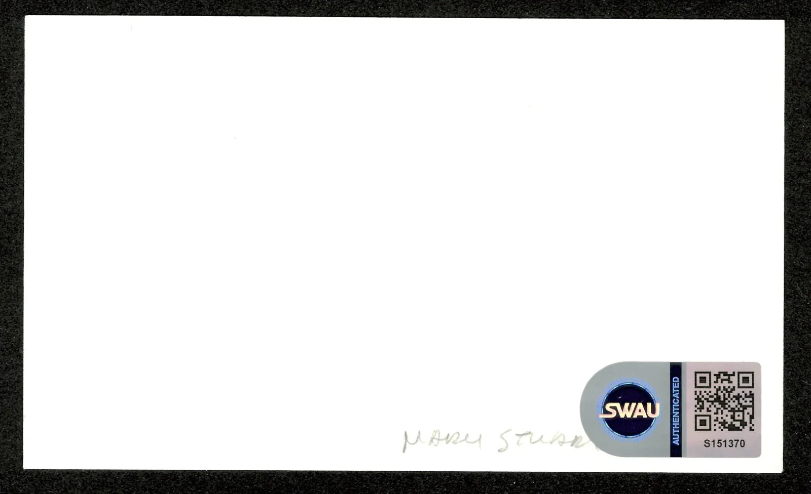 Mary Stuart Masterson Signed Autographed 3x5 Card SWAU Cert Benny & Joon, изображение 2