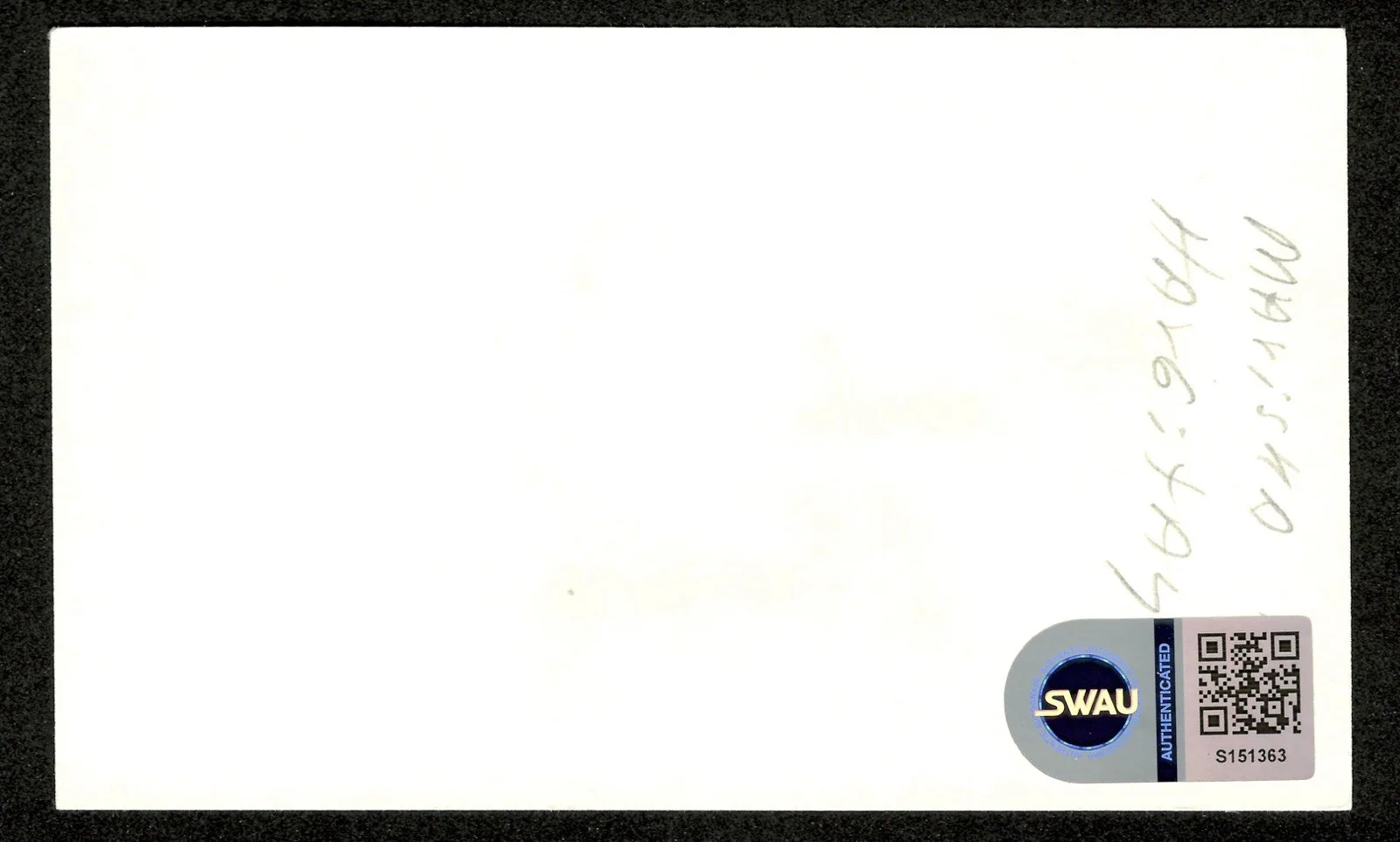 Mariska Hargitay Signed Autographed 3x5 Card SWAU Cert Law & Order, изображение 2