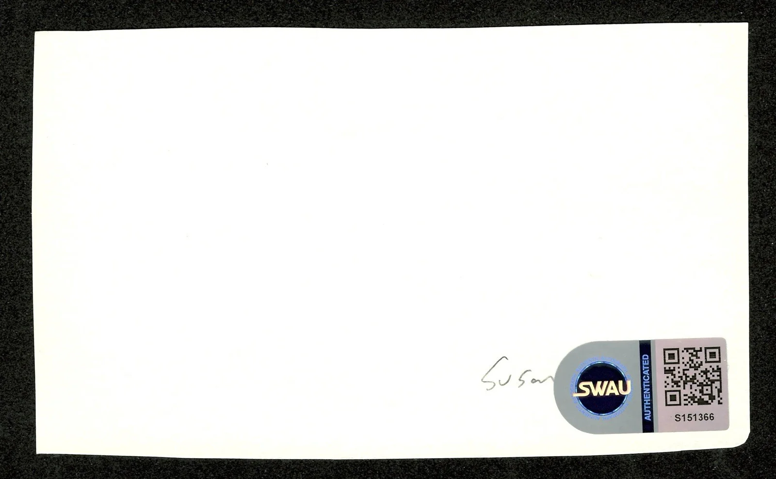 Susan Dey Signed Autographed 3x5 Card SWAU Cert L.A. Law, изображение 2