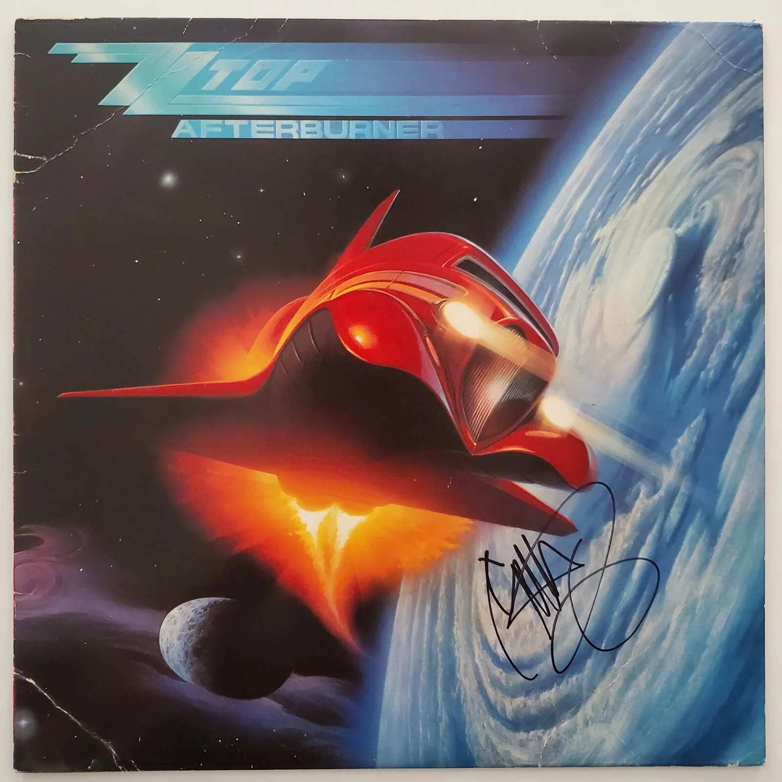 Billy Gibbons Signed ZZ Top Afterburner Vinyl Record Band Album LP LEGEND JSA, image 2
