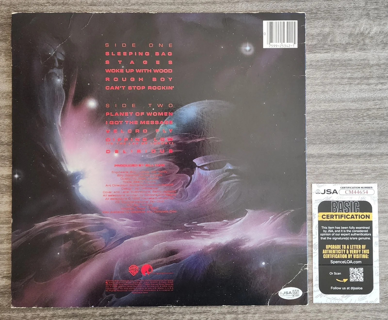 Billy Gibbons Signed ZZ Top Afterburner Vinyl Record Band Album LP LEGEND JSA, image 3